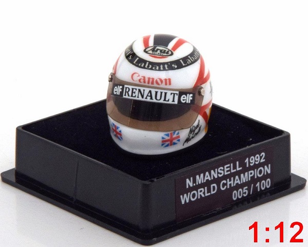 williams helm weltmeister 1992 mansell world champions collection (limited edition 100 pcs.) M75406 Модель 1 12